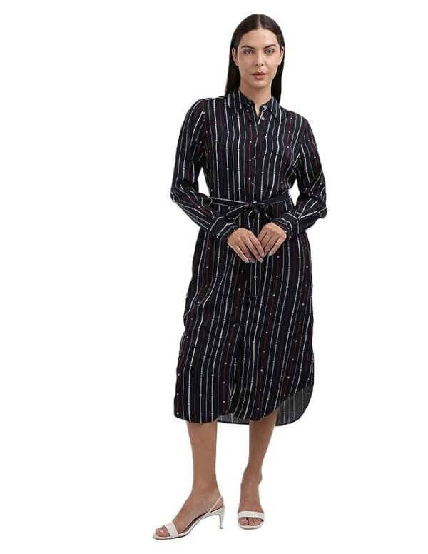 Women’s Rayon Blend Shirt Knee-Length Casual Dress